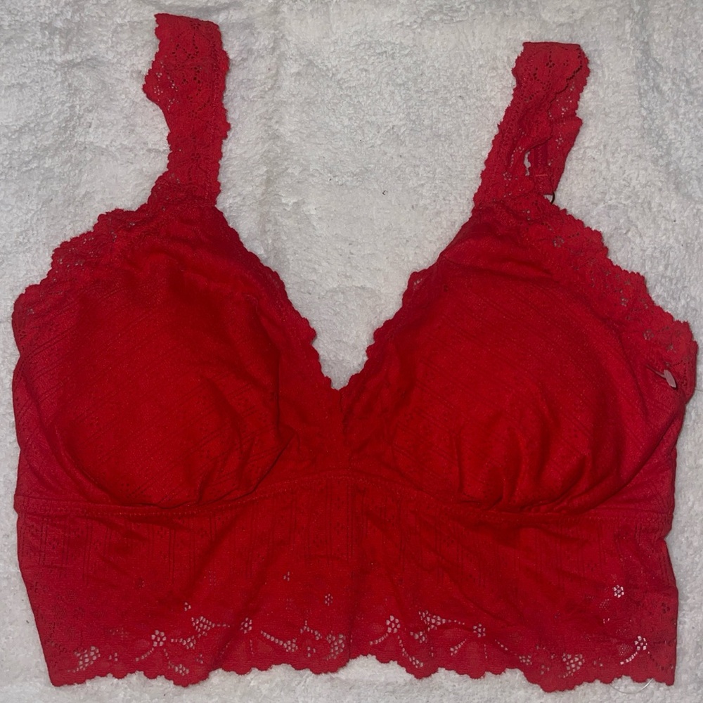 Aerie Red Lace Bralette
